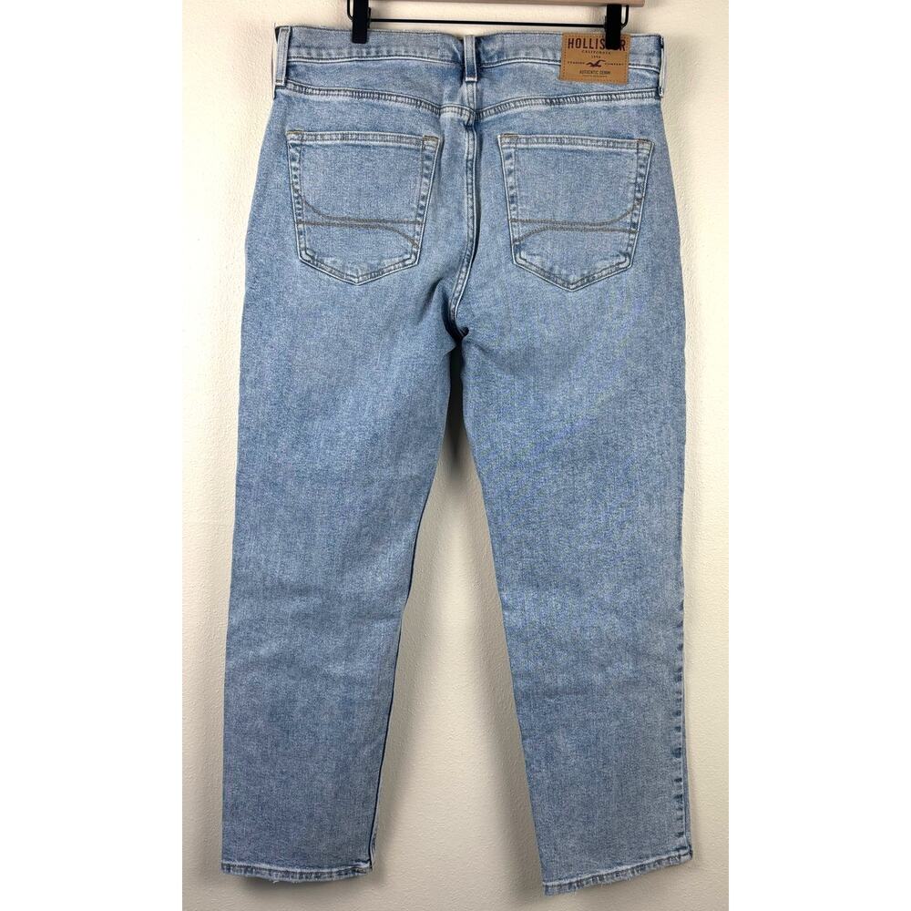NWT Hollister Epic Flex Loose Men's Jeans 34 x30 Light Wash - Picture 10 of 12